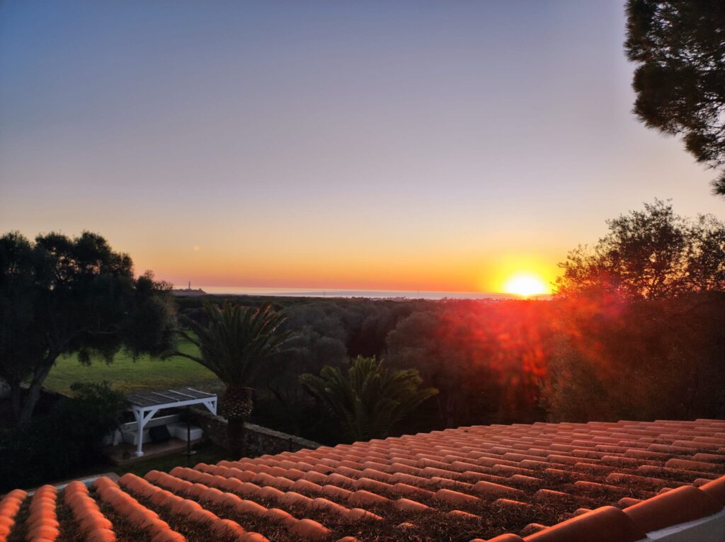 vistas atardecer suite en casa rural Maximon