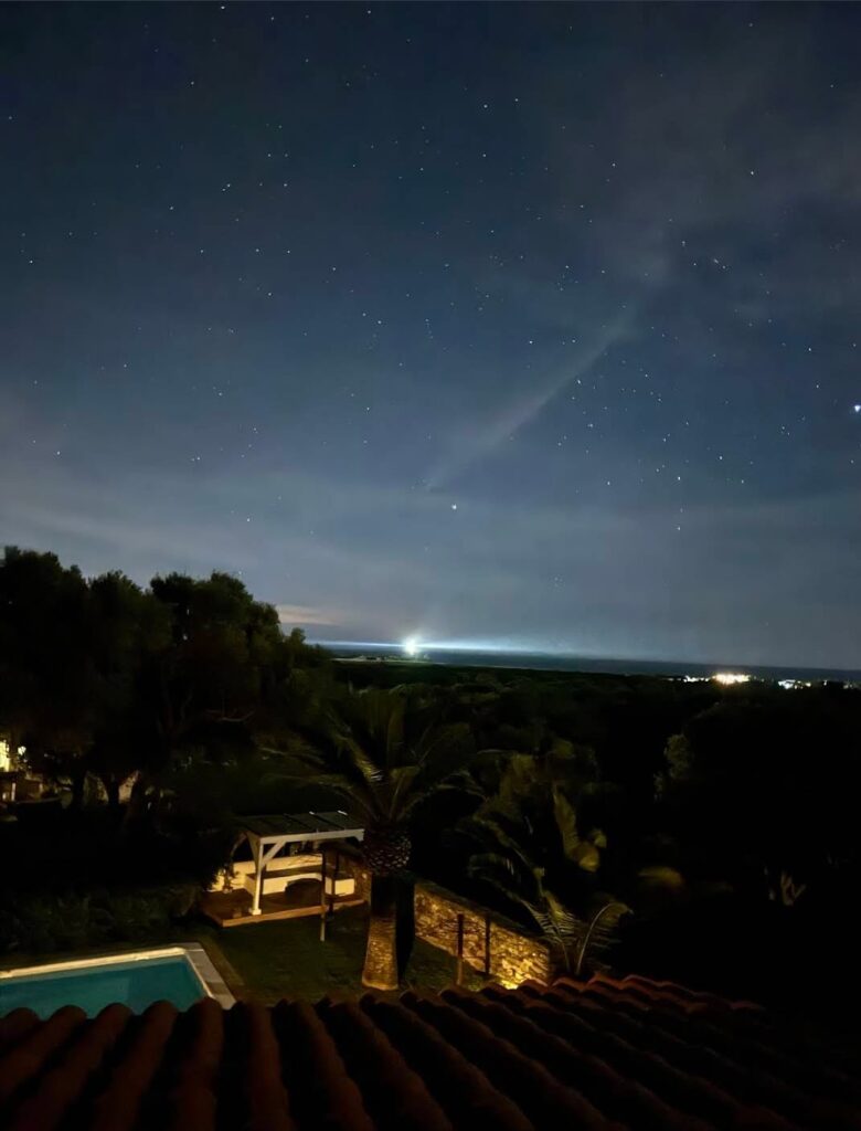 vistas nocturnas suite en casa rural Maximon